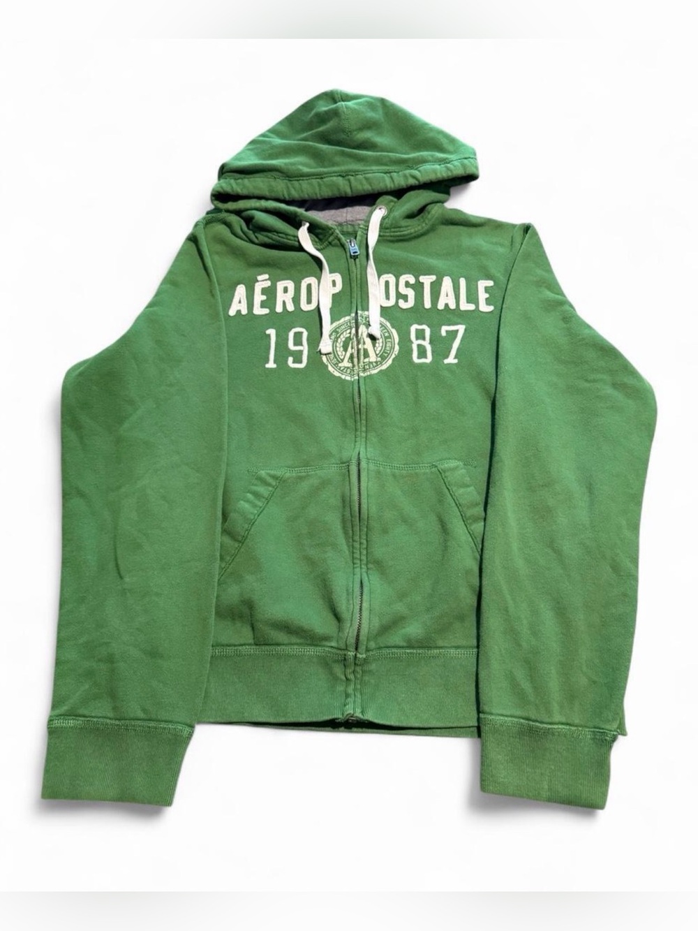 Rare y2k Green Aeropostale zip up hoodie
